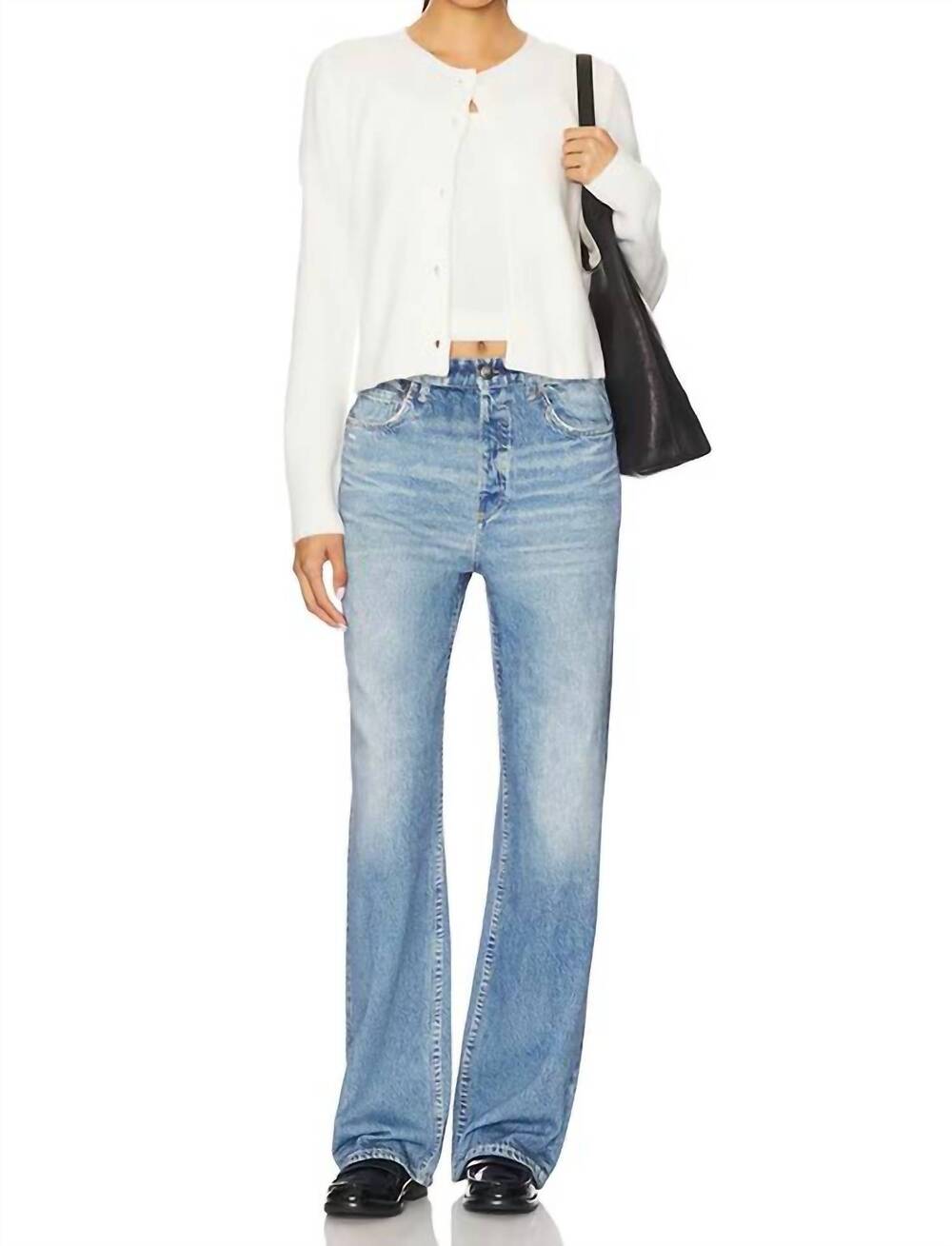 NEW RAG & BONE miramar terry shea straight pant jeans in tessa